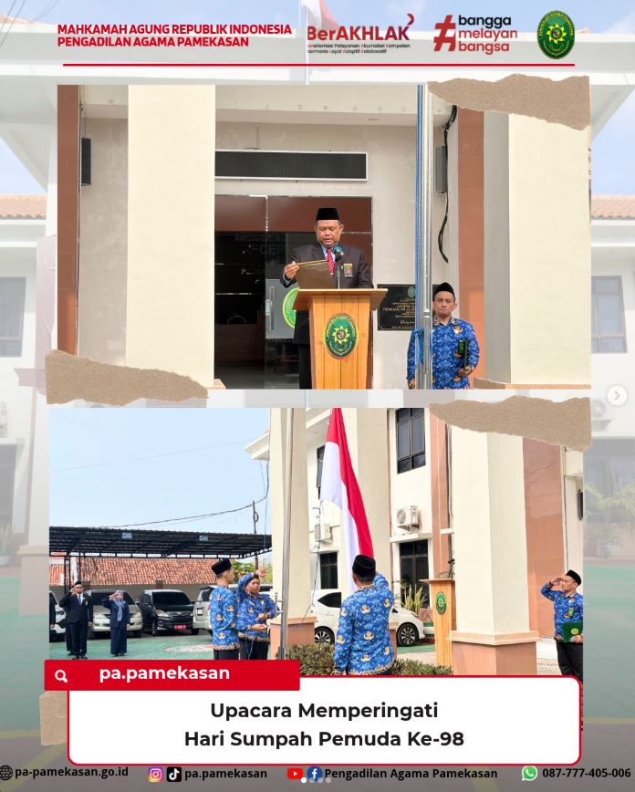 Pengadilan Agama Pamekasan Gelar Upacara Peringatan Hari Sumpah Pemuda ke 98 Tahun 2026