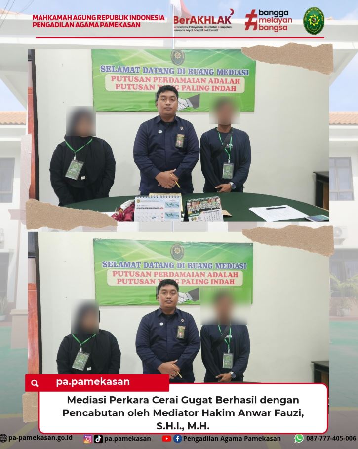 Mediasi Berhasil: Perkara Cerai Gugat Berakhir Dengan Pencabutan Perkara
