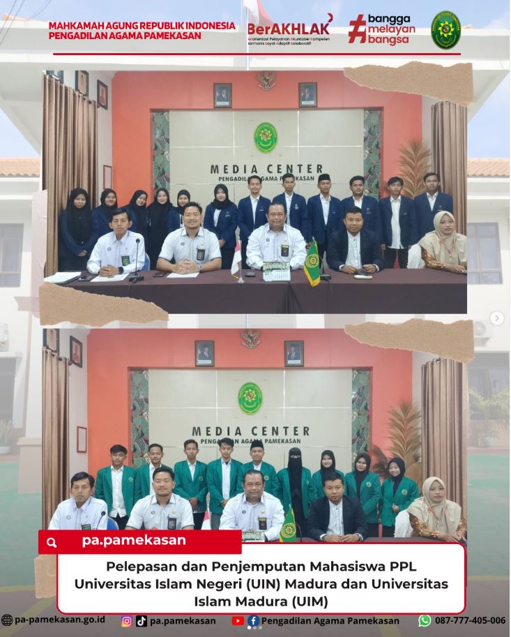 Pelepasan dan Penjemputan Mahasiswa PPL Universitas Islam Negeri UIN Madura dan Universitas Islam Madura UIM