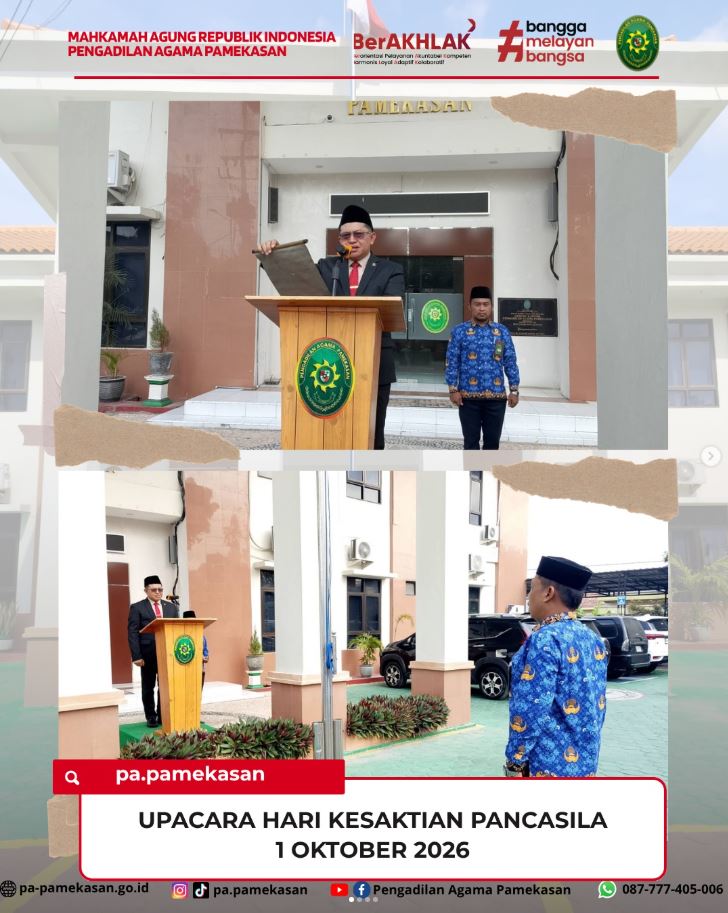 Pengadilan Agama Pamekasan Laksanakan Upacara Hari Kesaktian Pancasila 2026