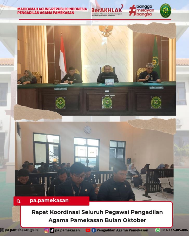 Rapat Koordinasi Pengadilan Agama Pamekasan
