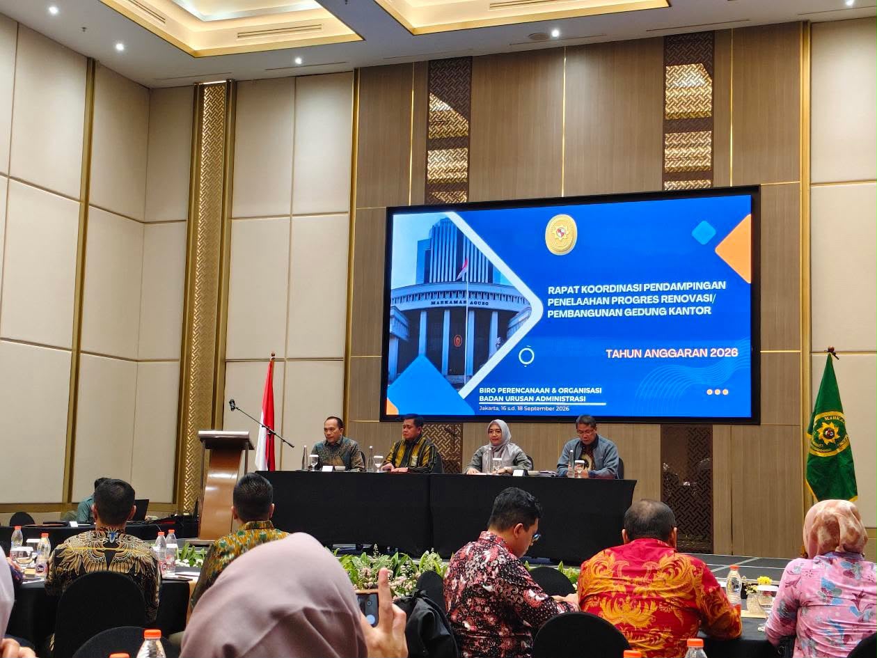 Sekretaris dan PPK PA Pamekasan Hadiri Rakor Progres Renovasi Gedung di Jakarta
