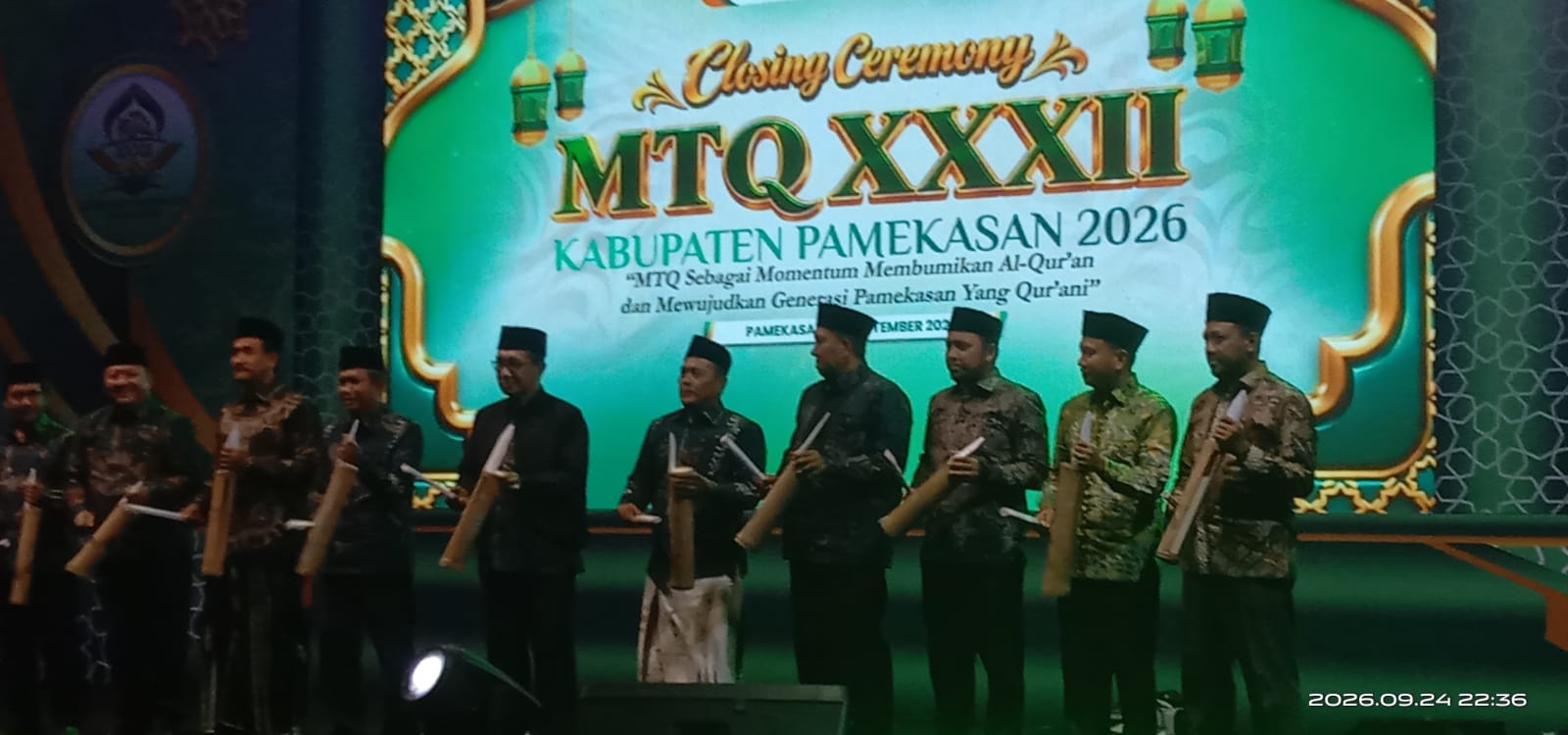 Hakim PA Pamekasan Hadiri Penutupan MTQ ke-XXXII Kabupaten Pamekasan Tahun 2026